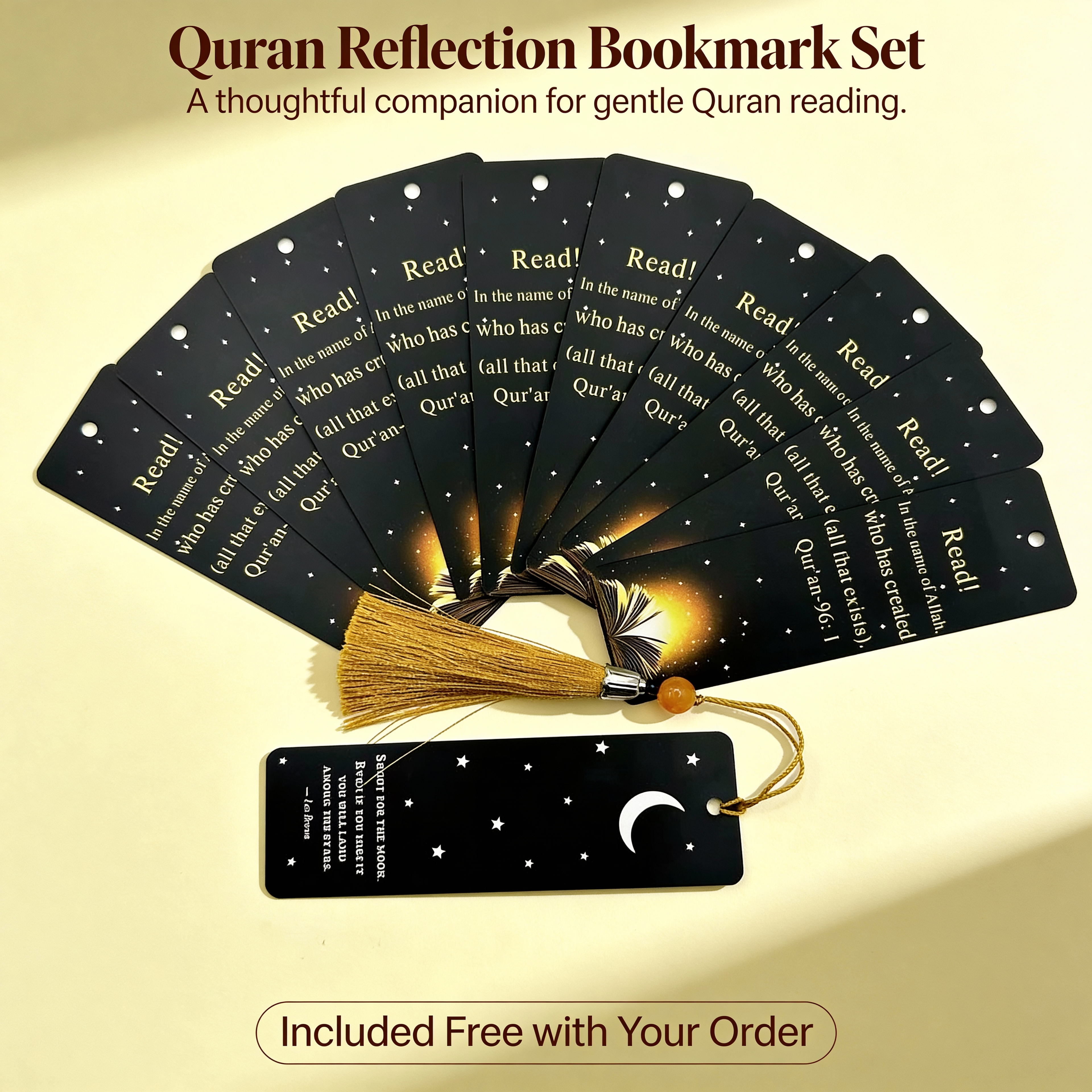 5/10Pcs Quran Bookmark | Reading Bookmarks Will Never Lose Your Place | Made for the Quran, but Perfect for Any Book |