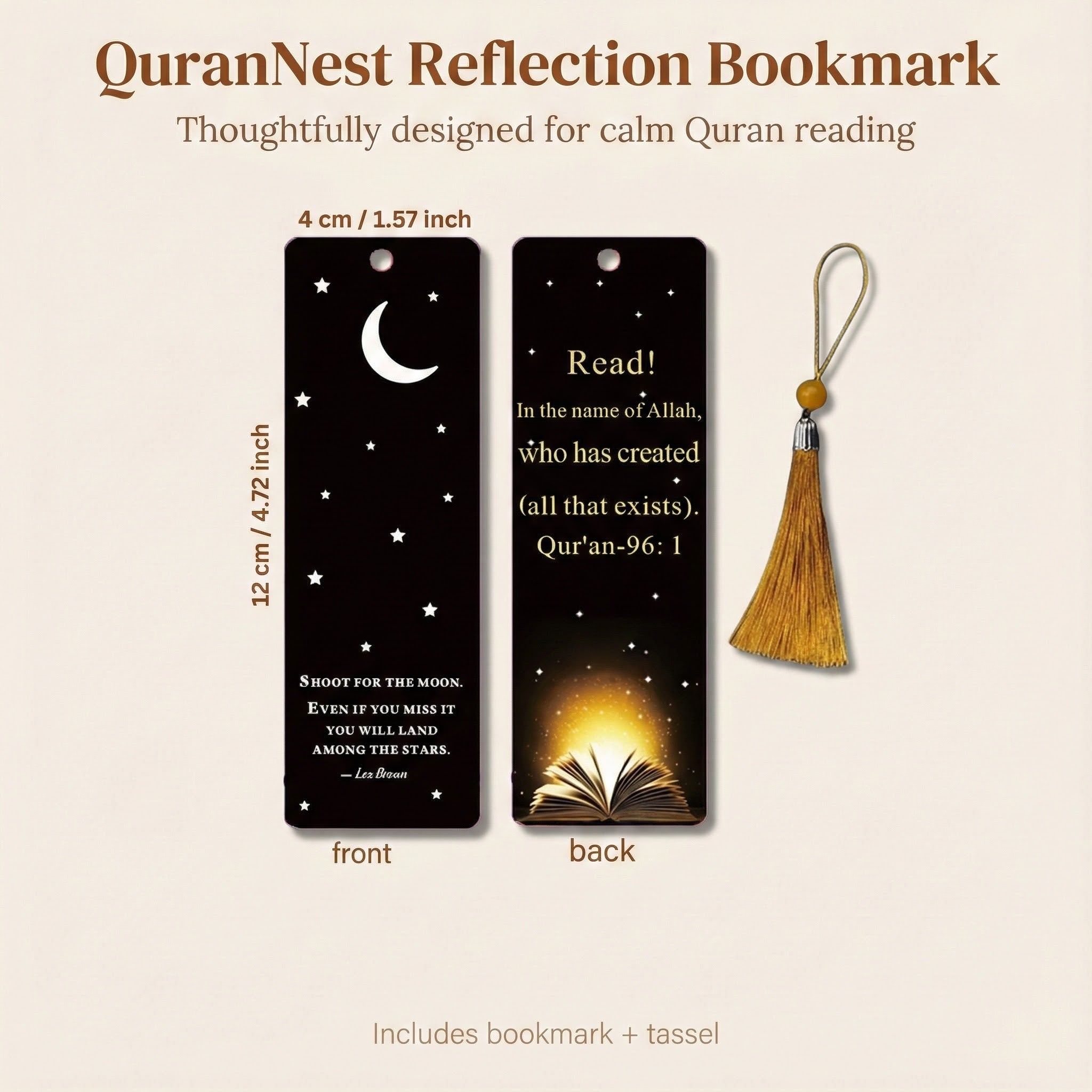 5/10Pcs Quran Bookmark | Reading Bookmarks Will Never Lose Your Place | Made for the Quran, but Perfect for Any Book |