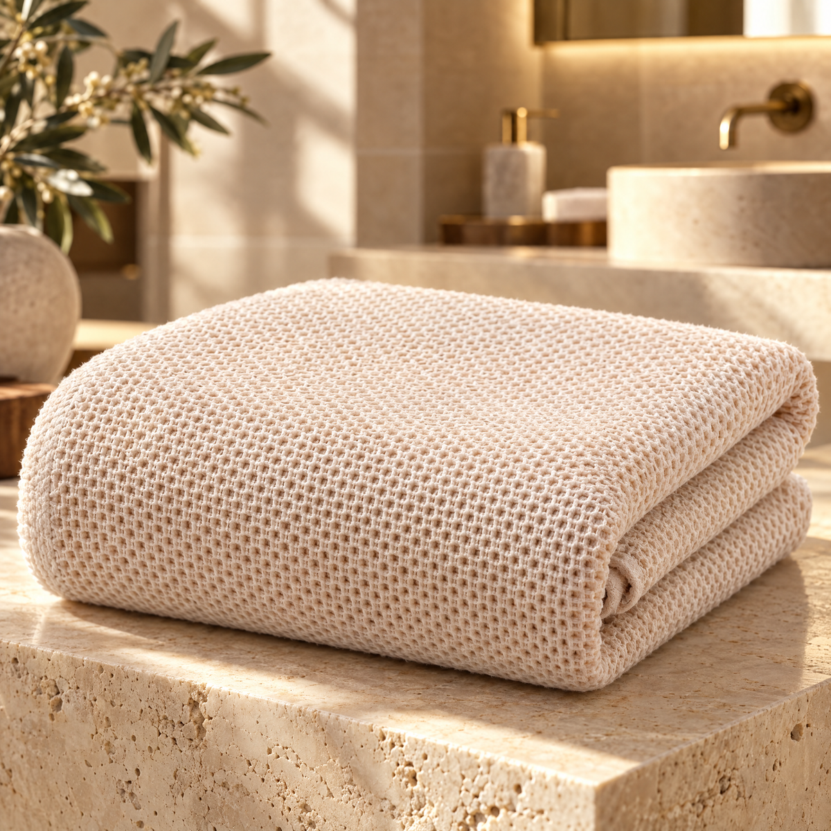 Purity™ LuxeDry — Premium Honeycomb Cotton Towel